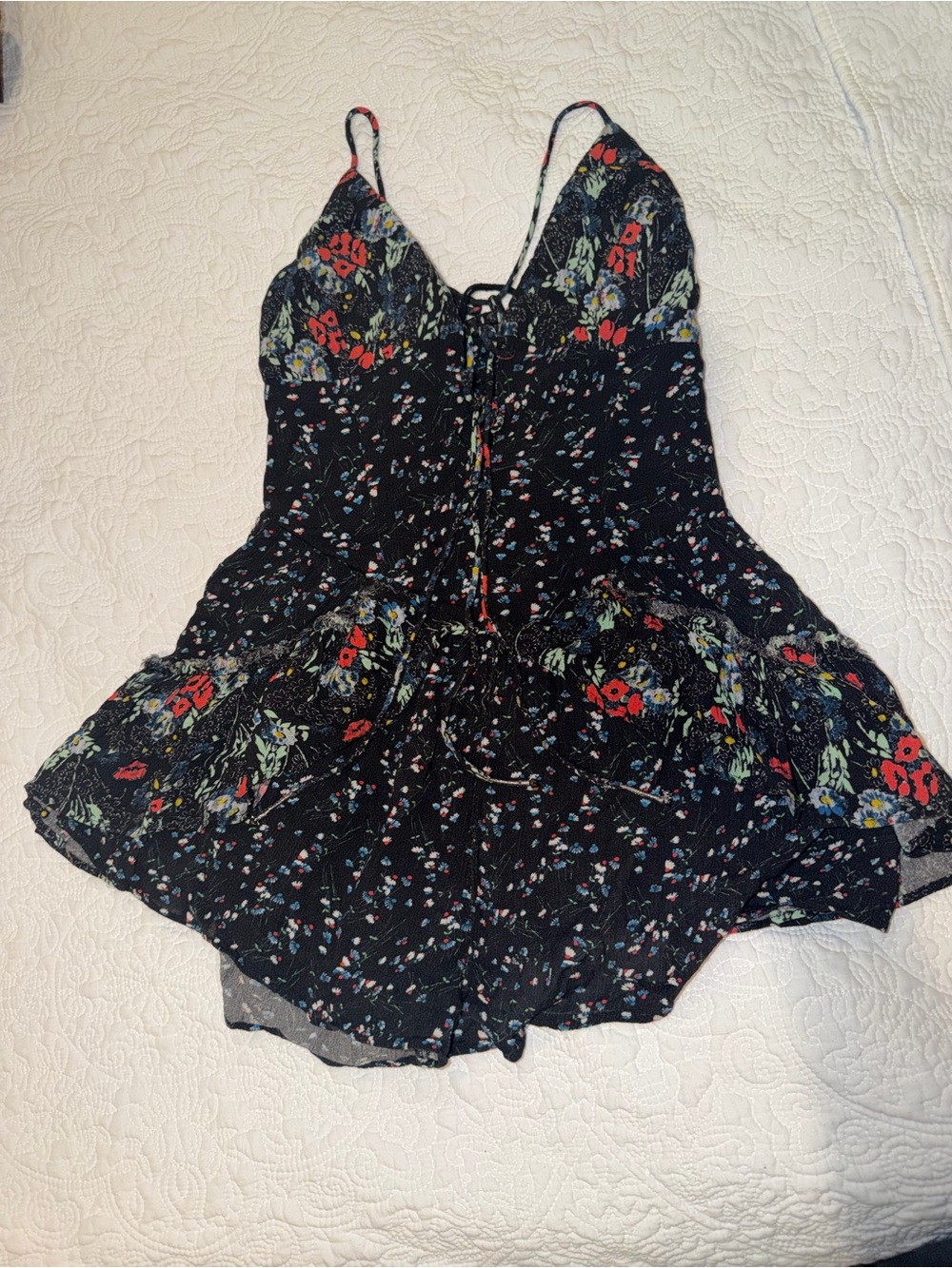 Free People Brielle Printed Playsuit